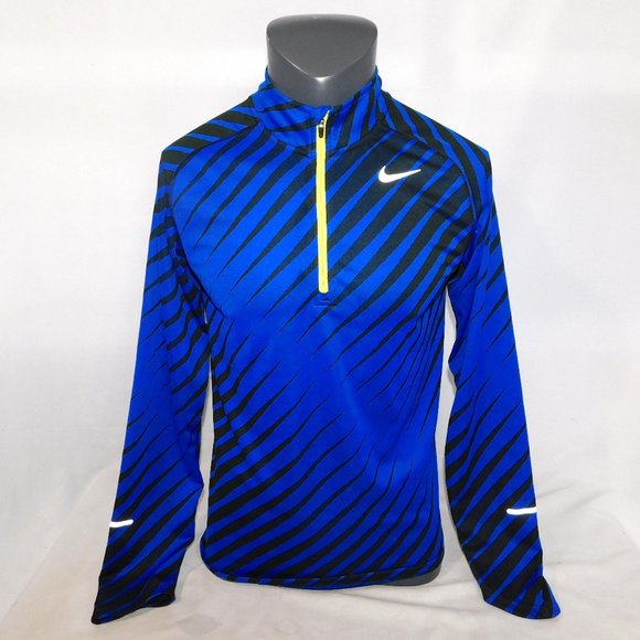 Nike Blue and Black Long Sleeve Shirt - Picture 1 of 13